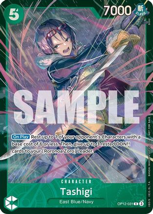 (OP12-031) Tashigi (Store Treasure Cup 2025) - One Piece Promotion Cards Foil