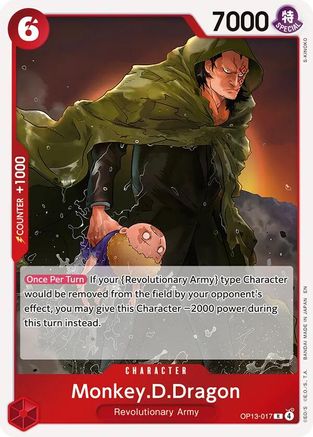 (OP13-017) Monkey.D.Dragon - Carrying On His Will Foil