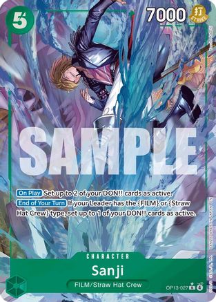 (OP13-027) Sanji (Alternate Art) - Carrying On His Will Foil