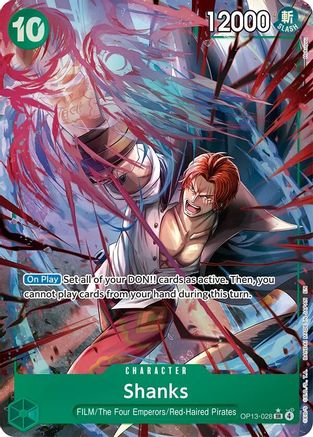 (OP13-028) Shanks (028) (Alternate Art) - Carrying On His Will Foil