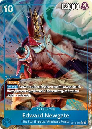 (OP13-042) Edward.Newgate (Alternate Art) - Carrying On His Will Foil