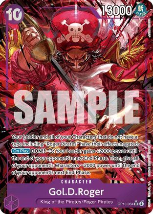 (OP13-064) Gol.D.Roger (064) (Alternate Art) - Carrying On His Will Foil