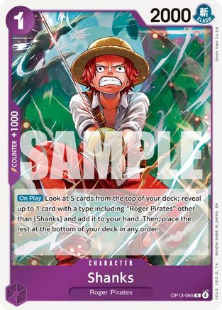 (OP13-065) Shanks (065) - Carrying On His Will Foil