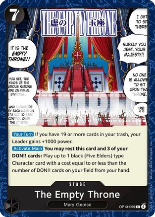 (OP13-099) The Empty Throne - Carrying On His Will Normal