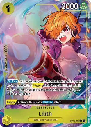 (OP13-113) Lilith (Alternate Art) - Carrying On His Will Foil