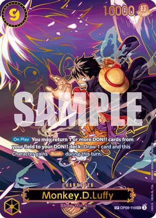 (OP09-119) Monkey.D.Luffy - OP09-119 (SP) - Carrying On His Will Foil