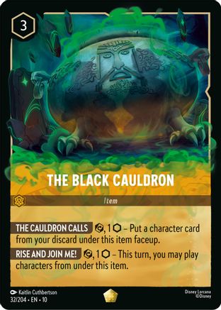 (032/204) The Black Cauldron - Whispers in the Well Cold Foil