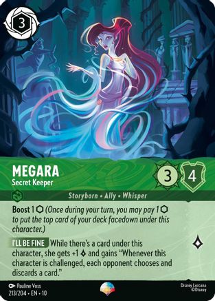 (213/204) Megara - Secret Keeper (Epic) - Whispers in the Well Holofoil