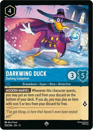 (150/204) Darkwing Duck - Dashing Gadgeteer - Winterspell Cold Foil