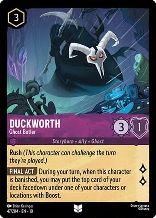 (047/204) Duckworth - Ghost Butler - Whispers in the Well Cold Foil