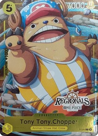 (P-089) Tony Tony.Chopper (CS 25-26 Regionals Textured Chase Promo) - One Piece Promotion Cards Foil