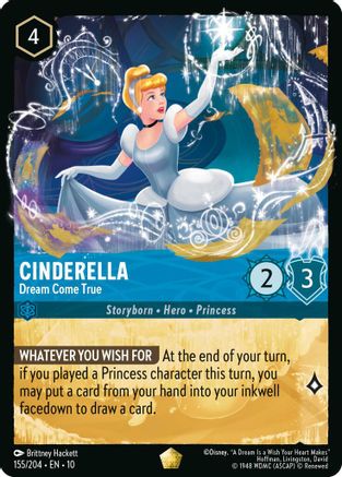 (155/204) Cinderella - Dream Come True - Whispers in the Well Cold Foil