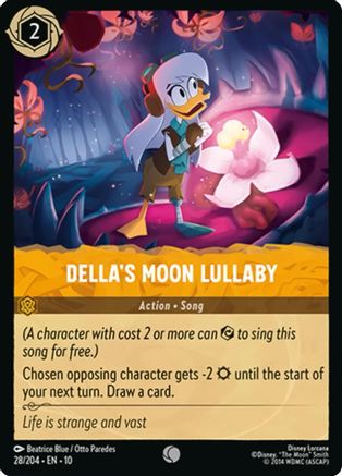 (028/204) Della's Moon Lullaby - Whispers in the Well Cold Foil