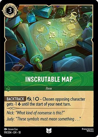 (099/204) Inscrutable Map - Whispers in the Well Cold Foil