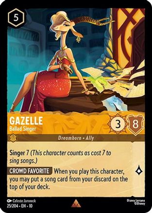 (025/204) Gazelle - Ballad Singer - Whispers in the Well Cold Foil