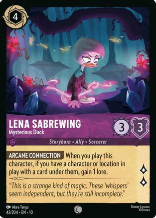 (042/204) Lena Sabrewing - Mysterious Duck - Whispers in the Well Normal