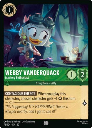 (073/204) Webby Vanderquack - Mystery Enthusiast - Whispers in the Well Normal