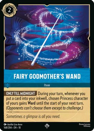(168/204) Fairy Godmother's Wand - Whispers in the Well Cold Foil