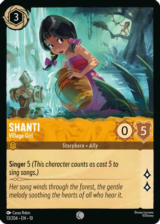 (013/204) Shanti - Village Girl - Whispers in the Well Cold Foil