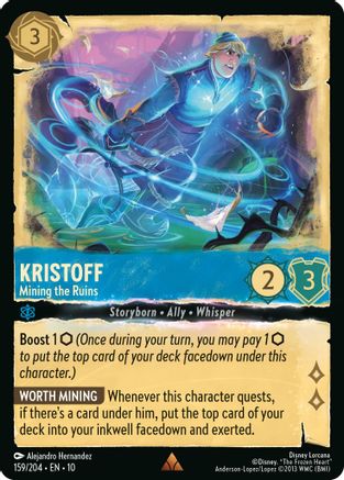 (159/204) Kristoff - Mining the Ruins - Whispers in the Well Cold Foil