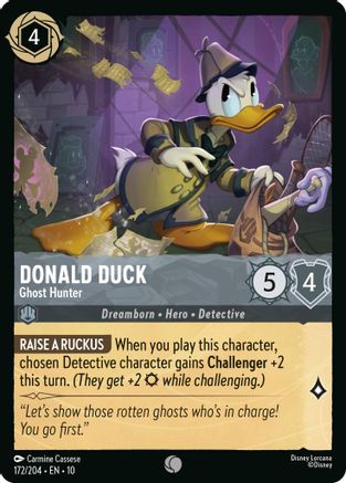 (172/204) Donald Duck - Ghost Hunter - Whispers in the Well Cold Foil