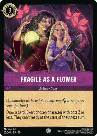 (065/204) Fragile as a Flower - Whispers in the Well Cold Foil