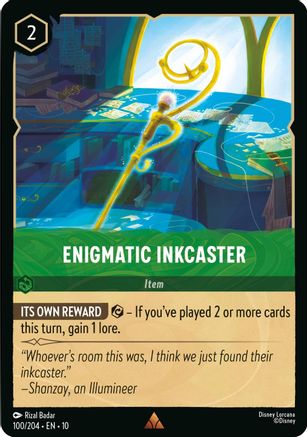 (100/204) Enigmatic Inkcaster - Whispers in the Well Cold Foil