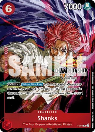 (P-083) Shanks (CS 25-26 Event Pack Finalist Ver.) - One Piece Promotion Cards Foil