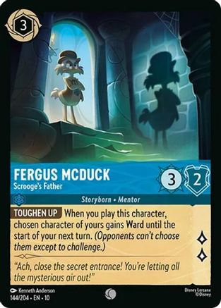 (144/204) Fergus McDuck - Scrooge's Father - Whispers in the Well Cold Foil