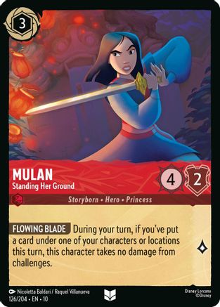 (126/204) Mulan - Standing Her Ground - Whispers in the Well Cold Foil