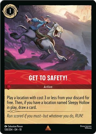 (130/204) Get to Safety! - Whispers in the Well Cold Foil