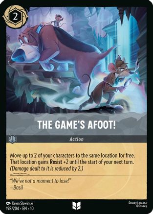(198/204) The Game's Afoot! - Whispers in the Well Cold Foil