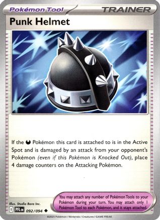 Punk Helmet (92/094) - ME02 Phantasmal Flames Reverse Holofoil - Uncommon