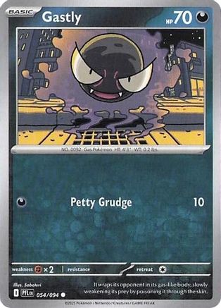 Gastly (54) - ME02 Phantasmal Flames Reverse Holofoil - Common
