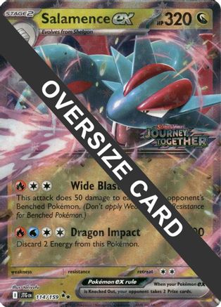Salamence ex (114/159) - Jumbo Cards Holofoil - Double Rare