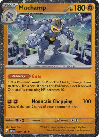 Machamp (Cosmos Holo) (68/165) - Miscellaneous Cards & Products Holofoil - Rare
