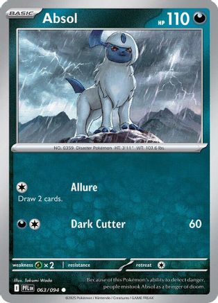 Absol (63/094) - ME02 Phantasmal Flames Reverse Holofoil - Common