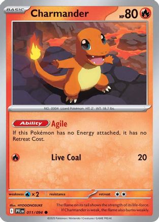 Charmander (11) - ME02 Phantasmal Flames - Common