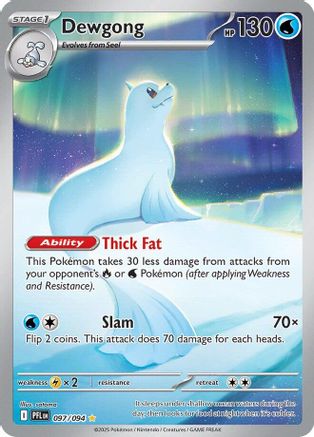 Dewgong (97/094) - ME02 Phantasmal Flames Holofoil - Illustration Rare