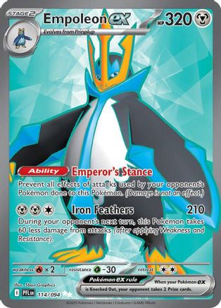 Empoleon ex (114/094) - ME02 Phantasmal Flames Holofoil - Ultra Rare