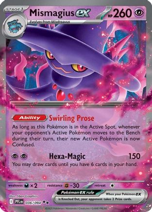 Mismagius ex (36/094) - ME02 Phantasmal Flames Holofoil - Double Rare