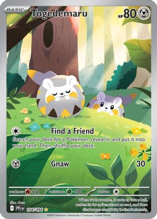 Togedemaru (104/094) - ME02 Phantasmal Flames Holofoil - Illustration Rare