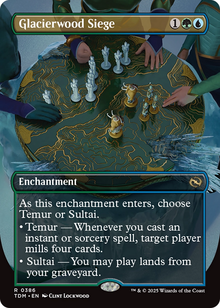 Glacierwood Siege (Borderless) (TDM-386) - Tarkir: Dragonstorm (Borderless)