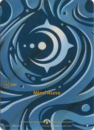 (089b/298) Mind Rune - Riftbound Organized Play Promotional Cards Foil