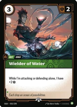 (055/298) Wielder of Water - Riftbound Organized Play Promotional Cards Foil
