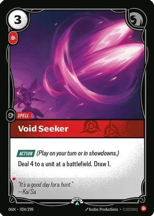 (024/298) Void Seeker - Riftbound Organized Play Promotional Cards Foil