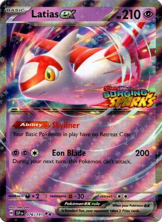 Latias ex (Surging Sparks) (76/null) - Miscellaneous Cards & Products Holofoil - Double Rare