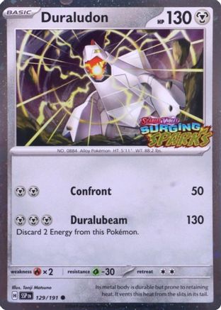 Duraludon (Surging Sparks) (129) - Miscellaneous Cards & Products Holofoil - Common
