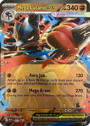Mega Lucario ex (12) - ME Mega Evolution Promo Holofoil - Promo