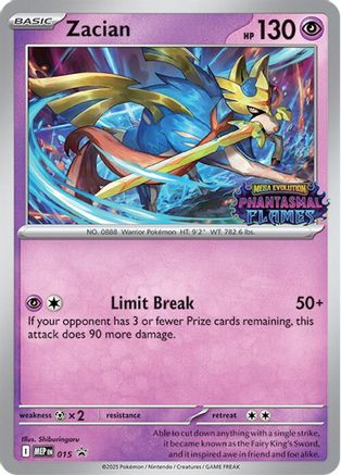 Zacian (Prerelease) (15) - ME Mega Evolution Promo Holofoil - Promo